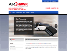 Tablet Screenshot of airhawk.com.au